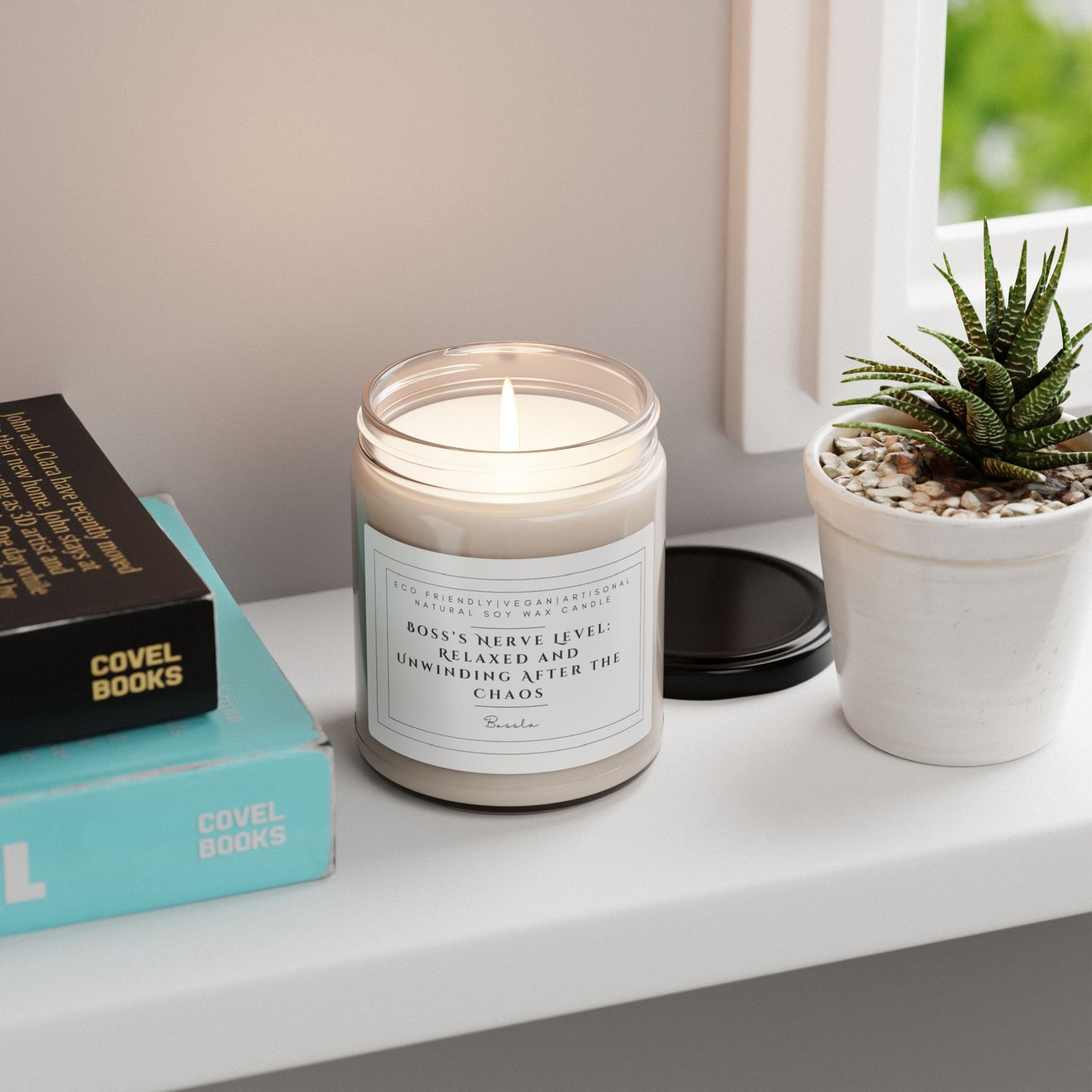 BOSS'S NERVE LEVEL: RELAXED AND UNWINDING AFTER THE CHAOS Candle