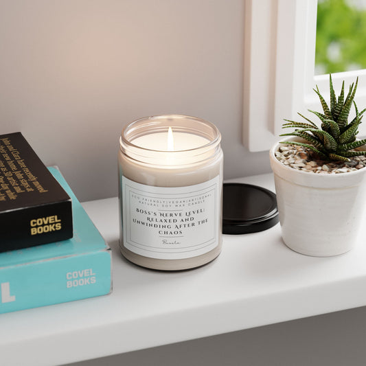 BOSS'S NERVE LEVEL: RELAXED AND UNWINDING AFTER THE CHAOS Candle