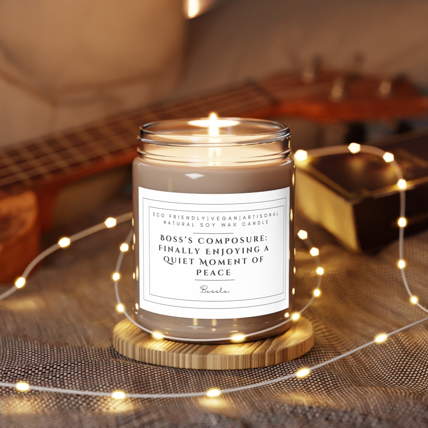 BOSS'S COMPOSURE: FINALLY ENJOYING A QUIET MOMENT OF PEACE Scented Candles, 9oz